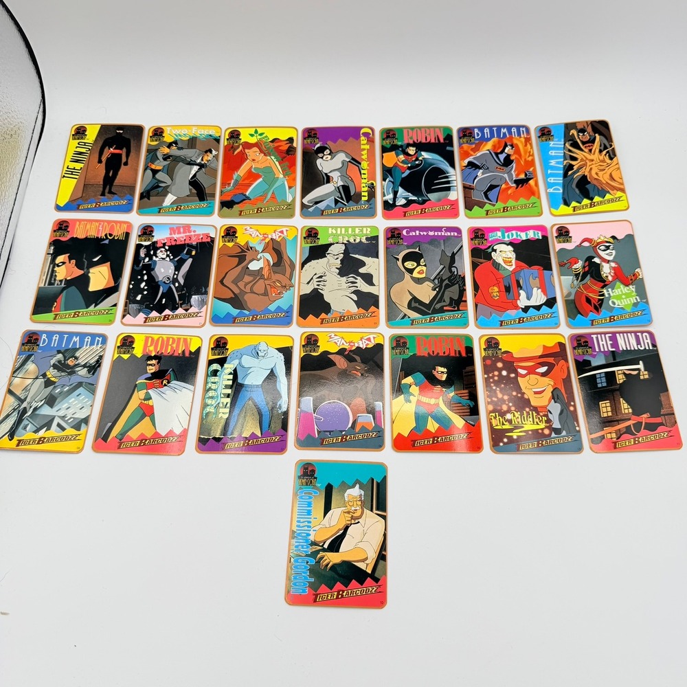 SkyBox Tiger Barcodzz Trading Cards 22pc Lot Batman Robin Multi Excellent 1994